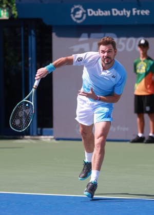 Stan Wawrinka SUI , Dubai Duty Free Tennis Championships, Dubai, U A E Tennis Dubai Tennis Championships 2025 ATP Dubai Duty Free Tennis Stadium Dubai United Arab Emirates 25 February 2026 Copyright: xJuergenxHasenkopfx