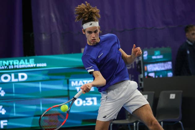 Mika BRUNOLD (SUI) during Challenger Citta di Lugano, International Tennis match in Lugano, Switzerland, February 25 2026  Copyright: xRobertaxCorradin IPAxSportx xipa-agency.netx xx IPA_72008710 IPA_Agency_IPA72008710