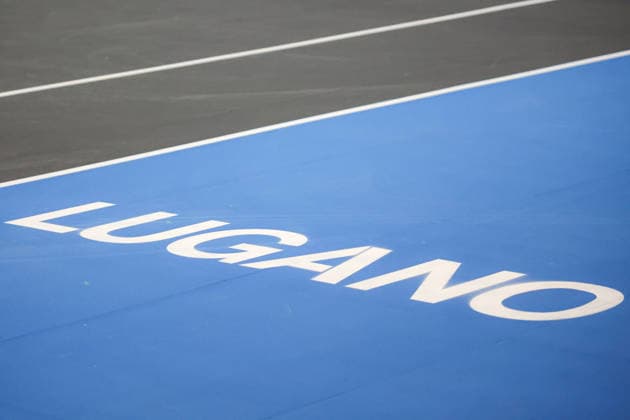 ATP, Tennis Herren Bsi Lugano Challenger logo during Challenger Citta di Lugano, International Tennis match in Lugano, Switzerland, February 25 2026  Copyright: xRobertaxCorradin IPAxSportx xipa-agency.netx xx IPA_72008797 IPA_Agency_IPA72008797