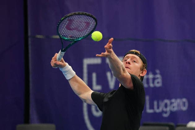 Johan NIKLES (SUI) amd Jeffrey VON DER SCHULENBURG (SUI) during Challenger Citta di Lugano, International Tennis match in Lugano, Switzerland, February 25 2026  Copyright: xRobertaxCorradin IPAxSportx xipa-agency.netx xx IPA_72008803 IPA_Agency_IPA72008803