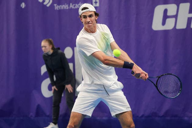 Dylan DIETRICH (SUI) during Challenger Citta di Lugano, International Tennis match in Lugano, Switzerland, February 25 2026  Copyright: xRobertaxCorradin IPAxSportx xipa-agency.netx xx IPA_72015563 IPA_Agency_IPA72015563