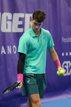 Matej DODIG (CRO) during Challenger Citta di Lugano, International Tennis match in Lugano, Switzerland, February 25 2026  Copyright: xRobertaxCorradin IPAxSportx xipa-agency.netx xx IPA_72015575 IPA_Agency_IPA72015575