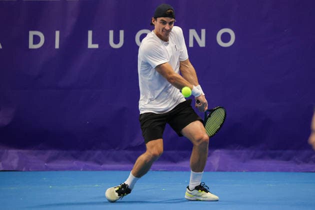 Timofey SKATOV (KAZ) during Challenger Citta di Lugano, International Tennis match in Lugano, Switzerland, February 25 2026  Copyright: xRobertaxCorradin IPAxSportx xipa-agency.netx xx IPA_72015581 IPA_Agency_IPA72015581