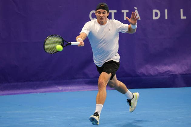 Timofey SKATOV (KAZ) during Challenger Citta di Lugano, International Tennis match in Lugano, Switzerland, February 25 2026  Copyright: xRobertaxCorradin IPAxSportx xipa-agency.netx xx IPA_72015590 IPA_Agency_IPA72015590