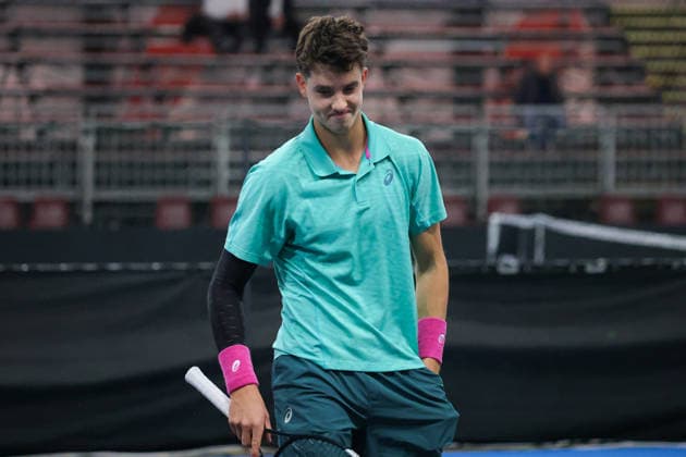 Matej DODIG (CRO) during Challenger Citta di Lugano, International Tennis match in Lugano, Switzerland, February 25 2026  Copyright: xRobertaxCorradin IPAxSportx xipa-agency.netx xx IPA_72015579 IPA_Agency_IPA72015579