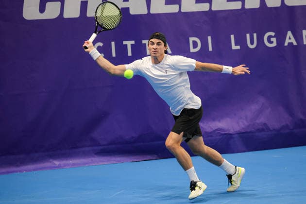 Timofey SKATOV (KAZ) during Challenger Citta di Lugano, International Tennis match in Lugano, Switzerland, February 25 2026  Copyright: xRobertaxCorradin IPAxSportx xipa-agency.netx xx IPA_72015588 IPA_Agency_IPA72015588
