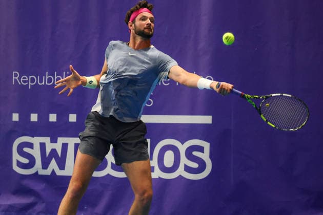 Ivan GAKHOV during Challenger Citta di Lugano, International Tennis match in Lugano, Switzerland, February 25 2026  Copyright: xRobertaxCorradin IPAxSportx xipa-agency.netx xx IPA_72015604 IPA_Agency_IPA72015604