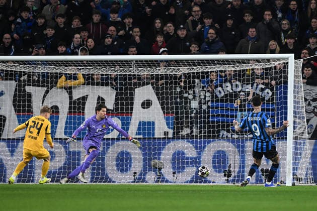 Mg Bergamo 25 02 2026 - Champions League Atalanta-Borussia Dortmund foto Matteo Gribaudi Image nella foto: gol Gianluca Scamacca 