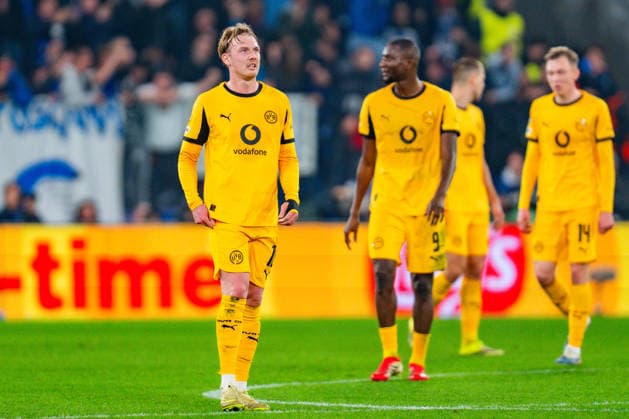 25 02 2026, Atalanta Bergamo vs Borussia Dortmund, UEFA Champions League, Playoffs second leg Goal for 2 0 by Davide Zappacosta Atalanta Bergamo Julian Brandt Borussia Dortmund, 10 Serhou Guirassy Borussia Dortmund, 9 Julian Ryerson Borussia Dortmund, 26 dissatisfied Regulations prohibit any use of photographs as image sequences and or quasi video Copyright: xBahhoxKarax