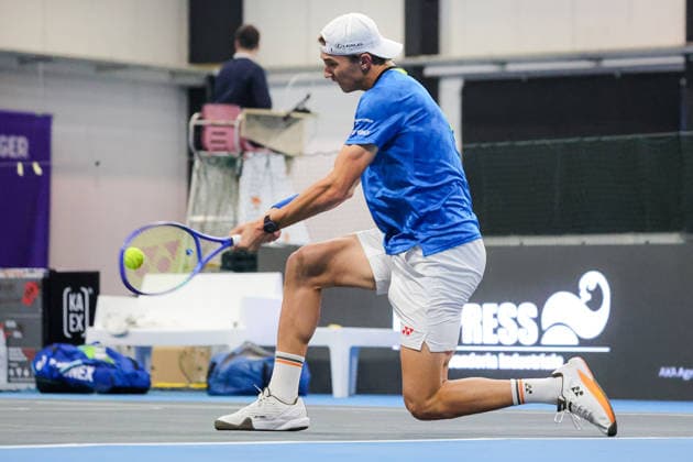 Nicolai BUDKOV KJAER (NOR) during Challenger Citta di Lugano, International Tennis match in Lugano, Switzerland, February 25 2026  Copyright: xRobertaxCorradin IPAxSportx xipa-agency.netx xx IPA_72020866 IPA_Agency_IPA72020866
