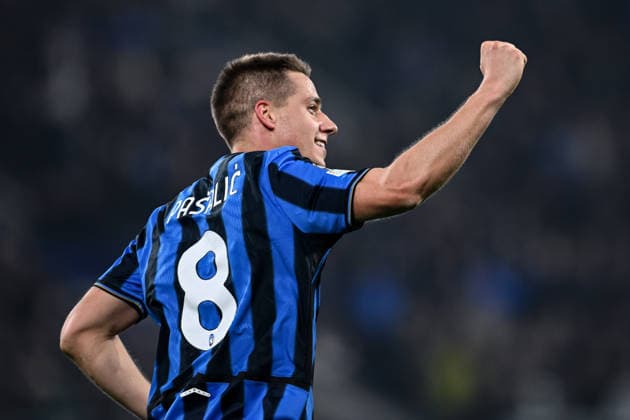 Mg Bergamo 25 02 2026 - Champions League Atalanta-Borussia Dortmund foto Matteo Gribaudi Image nella foto: esultanza gol Mario Pasalic 