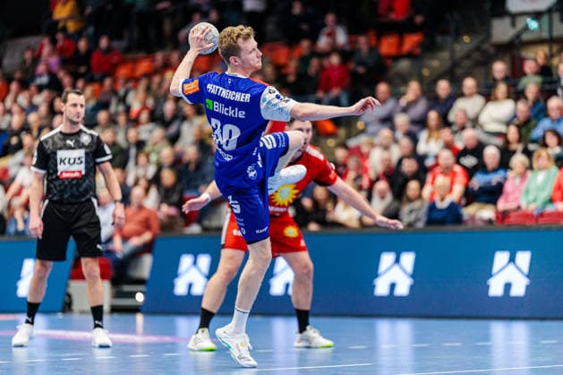 Sascha Pfattheicher HBW Balingen Weilstetten, 30 on seven-meter 7 meter throw GER, TuS N Luebbecke vs HBW Balingen Weilstetten, Handball, 2 Bundesliga, 21 Matchday, Season 2025 2026, 25 02 2026 GER, TuS N Luebbecke vs HBW Balingen Weilstetten, Handball, 2 Bundesliga, 21 Matchday, Season 2025 2026, 25 02 2026 Luebbecke Copyright: xEibner-Pressefoto JanxRollingerx EP_JSK