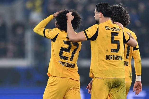 Dc Bergamo 25 02 2026 - Champions League Atalanta-Borussia Dortmund foto Domenico Cippitelli Image nella foto: esultanza gol Karim Adeyemi 