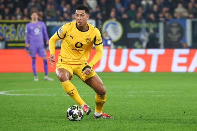 Atalanta BC v Borussia Dortmund - UEFA Champions League 2025 26 League Knockout Play-off Second Leg Jobe Bellingham plays during the UEFA Champions League 2025 26 League Knockout Play-off Second Leg match between Atalanta BC and Borussia Dortmund in Bergamo, Italy, on February 25, 2026, at New Balance Arena Bergamo Bergamo Italy  Copyright: xMairoxCinquettix originalFilename:cinquetti-atalanta260225_npIEa.jpg