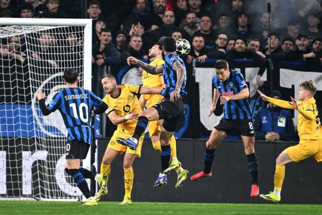 Dc Bergamo 25 02 2026 - Champions League Atalanta-Borussia Dortmund foto Domenico Cippitelli Image nella foto: gol Mario Pasalic 