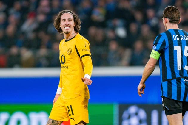 25 02 2026, Atalanta Bergamo vs Borussia Dortmund, UEFA Champions League, Playoffs second leg Fabio Silva Borussia Dortmund, 21 Regulations prohibit any use of photographs as image sequences and or quasi video Copyright: xBahhoxKarax
