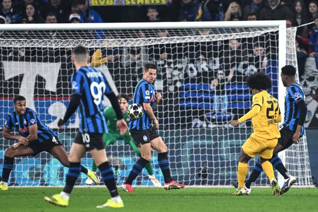 Mg Bergamo 25 02 2026 - Champions League Atalanta-Borussia Dortmund foto Matteo Gribaudi Image nella foto: gol Karim Adeyemi 