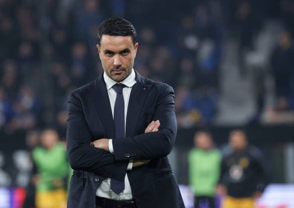 Foto IPP Roberto Bregani Bergamo 25-02-2026 Calcio UEFA Champions League 2025 2026, Atalanta vs Borussia Dortmund Nella foto l allenatore dell Atalanta Raffaele Palladino. Italy Photo Press World Copyright. italy ITALY  Copyright: xR4924_italyphotopressx
