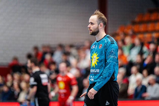 Alexander Schulze TuS N Luebbecke, 14 is disappointed dissatisfied GER, TuS N Luebbecke vs HBW Balingen Weilstetten, Handball, 2 Bundesliga, 21 Matchday, Season 2025 2026, 25 02 2026 GER, TuS N Luebbecke vs HBW Balingen Weilstetten, Handball, 2 Bundesliga, 21 Matchday, Season 2025 2026, 25 02 2026 Luebbecke Copyright: xEibner-Pressefoto JanxRollingerx EP_JSK