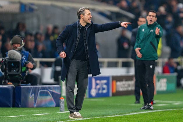 25 02 2026, Atalanta Bergamo vs Borussia Dortmund, UEFA Champions League, Playoffs second leg Niko Kovac Borussia Dortmund, Trainer Regulations prohibit any use of photographs as image sequences and or quasi video Copyright: xBahhoxKarax