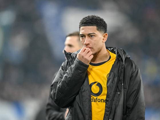 Jobe Bellingham Borussia Dortmund looks dejected during the UEFA Champions League 2025 26 League Knockout Play off Second Leg match between Atalanta BC and Borussia Dortmund at Stadio di Bergamo on February 25, 2026 in Bergamo, Italy Photo by Harry Langer DeFodi Images