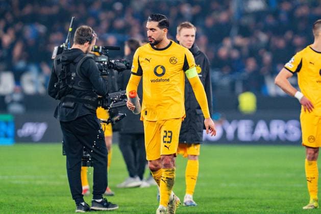 25 02 2026, Atalanta Bergamo vs Borussia Dortmund, UEFA Champions League, Playoffs second leg Emre Can Borussia Dortmund, 23 Regulations prohibit any use of photographs as image sequences and or quasi video Copyright: xBahhoxKarax