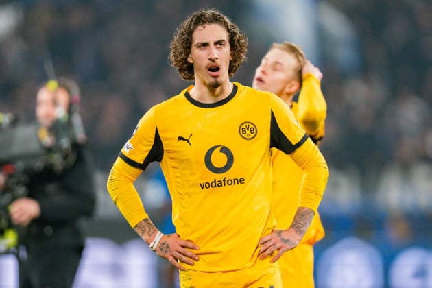 25 02 2026, Atalanta Bergamo vs Borussia Dortmund, UEFA Champions League, Playoffs second leg Fabio Silva Borussia Dortmund, 21 Regulations prohibit any use of photographs as image sequences and or quasi video Copyright: xBahhoxKarax