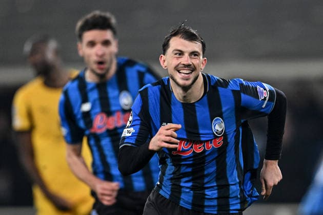 Fp Bergamo 25 02 2026 - Champions League Atalanta-Borussia Dortmund foto Fabrizio Patrucco Image nella foto: esultanza gol Lazar Samardzic 