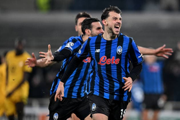 Fp Bergamo 25 02 2026 - Champions League Atalanta-Borussia Dortmund foto Fabrizio Patrucco Image nella foto: esultanza gol Lazar Samardzic 