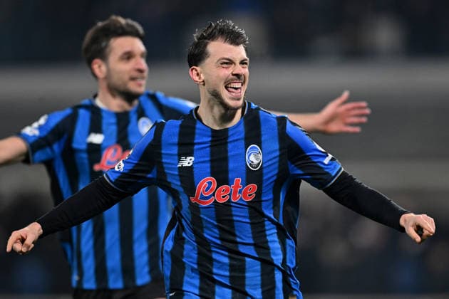 Fp Bergamo 25 02 2026 - Champions League Atalanta-Borussia Dortmund foto Fabrizio Patrucco Image nella foto: esultanza gol Lazar Samardzic 