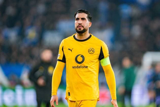 25 02 2026, Atalanta Bergamo vs Borussia Dortmund, UEFA Champions League, Playoffs second leg Emre Can Borussia Dortmund, 23 Regulations prohibit any use of photographs as image sequences and or quasi video Copyright: xBahhoxKarax