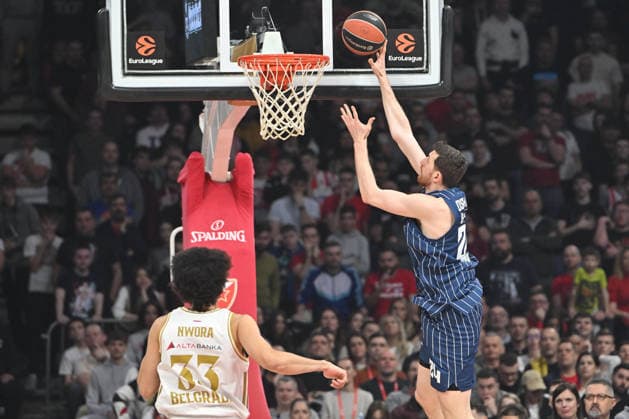CRVENA ZVEZDA vs ANADOLU EFES ISTANBUL ERCAN OSMANI basketball Crvena zvezda vs Anadolu Efes Istanbul, Euroleague match at Beogradska arena, Belgrade 25.02.2026 Foto: BASKETBALL, EUROLEAGUE, CRVENA ZVEZDA, RED STAR, ANADOLU EFES ISTANBUL Belgrade Belgrade arena Serbia Copyright: xMarkoxMetlas xMNxPressx