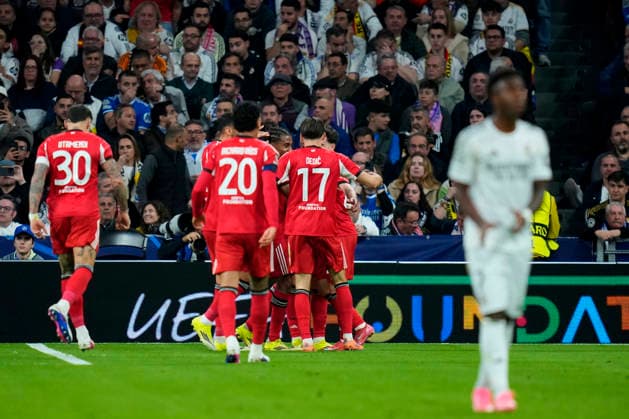 ESP: Real Madrid CF - SL Benfica. UEFA Champions League. Round of 16. Second leg. Rafa Silva of SL Benfica during the UEFA Champions League match, between Real Madrid CF and SL Benfica, Santiago Bernabeu Stadium on February 25 2026 in Madrid, Spain. kpng Copyright: xCesarxCebollax PS_260225_RMA_BEN_008