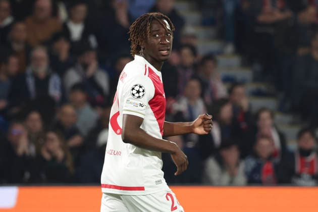 FOOTBALL : Paris Saint Germain Vs AS Monaco - Ligue des Champions - 25 02 2026 Mamadou Coulibaly (AS Monaco) ParisFrance  Copyright: xMichaelxBaucherx