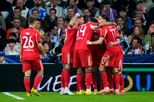 ESP: Real Madrid CF - SL Benfica. UEFA Champions League. Round of 16. Second leg. Rafa Silva of SL Benfica during the UEFA Champions League match, between Real Madrid CF and SL Benfica, Santiago Bernabeu Stadium on February 25 2026 in Madrid, Spain. kpng Copyright: xCesarxCebollax PS_260225_RMA_BEN_010