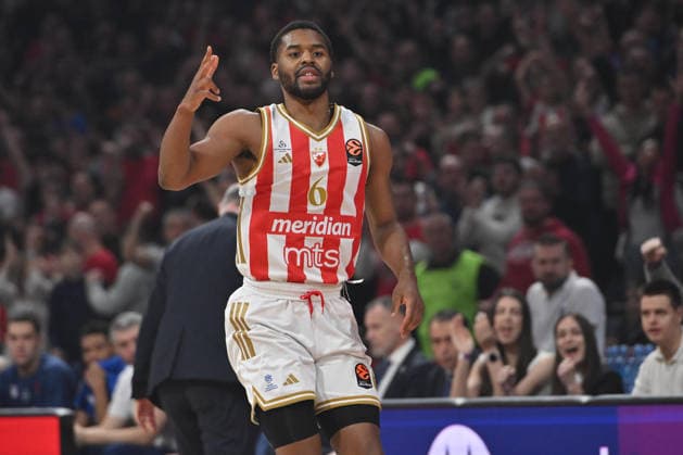 CRVENA ZVEZDA vs ANADOLU EFES ISTANBUL JARED BUTLER Dzered Batler basketball Crvena zvezda vs Anadolu Efes Istanbul, Euroleague match at Beogradska arena, Belgrade 25.02.2026 Foto: BASKETBALL, EUROLEAGUE, CRVENA ZVEZDA, RED STAR, ANADOLU EFES ISTANBUL Belgrade Belgrade arena Serbia Copyright: xMarkoxMetlas xMNxPressx
