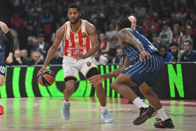 CRVENA ZVEZDA vs ANADOLU EFES ISTANBUL JARED BUTLER Dzered Batler basketball Crvena zvezda vs Anadolu Efes Istanbul, Euroleague match at Beogradska arena, Belgrade 25.02.2026 Foto: BASKETBALL, EUROLEAGUE, CRVENA ZVEZDA, RED STAR, ANADOLU EFES ISTANBUL Belgrade Belgrade arena Serbia Copyright: xMarkoxMetlas xMNxPressx