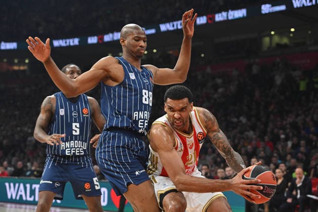 CRVENA ZVEZDA vs ANADOLU EFES ISTANBUL JOEL BOLOMBOY Zoel Bolomboj Ëœbasketball Crvena zvezda vs Anadolu Efes Istanbul, Euroleague match at Beogradska arena, Belgrade 25.02.2026 Foto: BASKETBALL, EUROLEAGUE, CRVENA ZVEZDA, RED STAR, ANADOLU EFES ISTANBUL Belgrade Belgrade arena Serbia Copyright: xMarkoxMetlas xMNxPressx