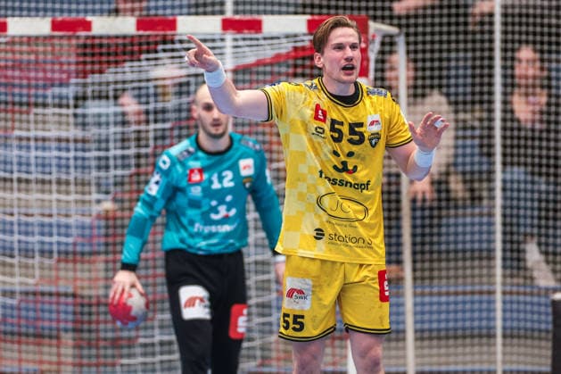 25 02 12 2025, Handball, Season 2025 2026, 2 Handball Bundesliga, 21 Matchday, TuSEM Essen HSG Krefeld Niederrhein, Niklas Ingenpaß HSG Krefeld Niederrhein , Essen Am Hallo NRW Germany xRHR FOTO DEx Copyright: DennisxEwert RHR-FOTOx RHR-FOTO DE