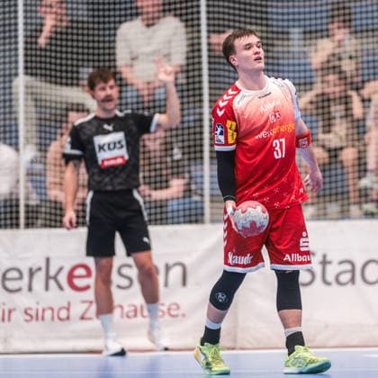 25 02 12 2025, Handball, Season 2025 2026, 2 Handball Bundesliga, 21 Matchday, TuSEM Essen HSG Krefeld Niederrhein, Max Neuhaus TuSEM Essen , Essen Am Hallo NRW Germany xRHR PHOTO DEx Copyright: DennisxEwert RHR-FOTOx RHR-FOTO DE
