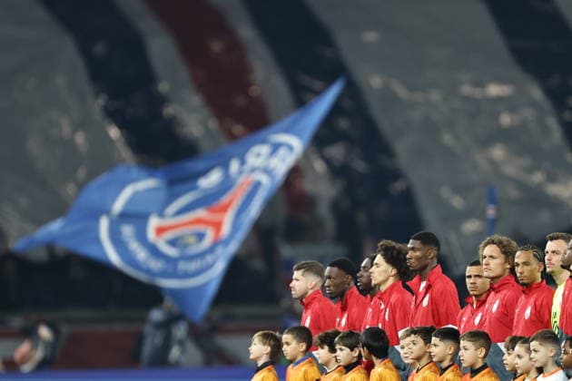 PSG v AS Monaco - UCL PARIS, FRANCE - FEBRUARY 25: Players take the pitch during UEFA Champions League play-off second leg football match between PSG and AS Monaco at the Parc des Princes stadium in Paris on February 25, 2026. Ibrahim Ezzat Anadolu Paris France. Editorial use only. Please get in touch for any other usage.  Copyright: x2026xAnadoluxIbrahimxEzzatx