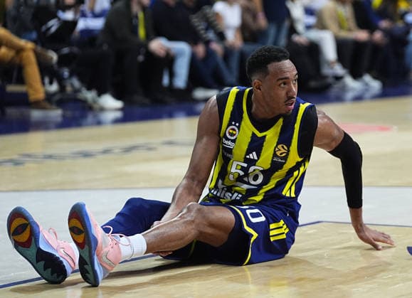 Fenerbahce Beko v Partizan - EuroLeague ISTANBUL, TURKIYE - FEBRUARY 25: Bonzie Alexander Colson (50) of Fenerbahce Beko in action during EuroLeague week 29 basketball match between Fenerbahce Beko and Partizan at Ulker Sports and Event Hall in Istanbul, Turkiye on February 25, 2026. Esra Bilgin Anadolu Istanbul Turkey. Editorial use only. Please get in touch for any other usage.  Copyright: x2026xAnadoluxEsraxBilginx