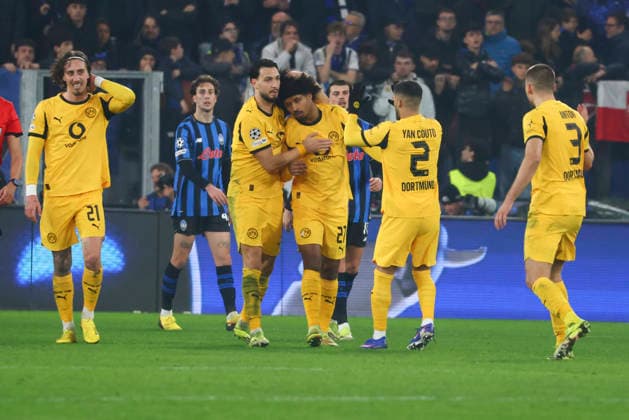 Atalanta BC v Borussia Dortmund - UEFA Champions League 2025 26 League Knockout Play-off Second Leg The action takes place during the UEFA Champions League 2025 26 League Knockout Play-off Second Leg match between Atalanta BC and Borussia Dortmund in Bergamo, Italy, on February 25, 2026, at New Balance Arena Bergamo Bergamo Italy  Copyright: xMairoxCinquettix originalFilename:cinquetti-atalanta260225_np5qZ.jpg