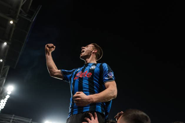 Atalanta BC v Borussia Dortmund - UEFA Champions League 2025 26 League Knockout Play-off Second Leg Mario Pasalic of Atalanta BC celebrates after scoring a goal during the UEFA Champions League 2025 26 League Knockout Play-off Second Leg match between Atalanta BC and Borussia Dortmund in Bergamo, Italy, on February 25, 2026, at New Balance Arena. Bergamo Italy  Copyright: xEmanuelexComincinix originalFilename:comincini-atalanta260225_npEbp.jpg