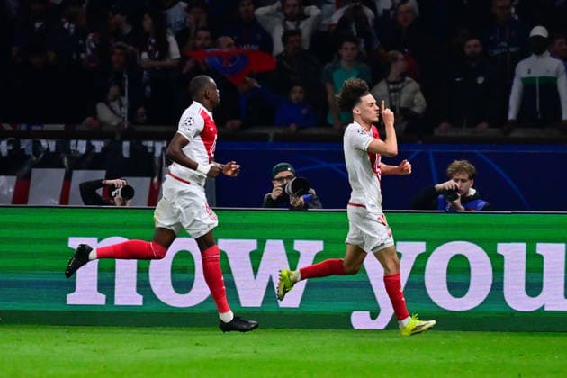 FOOTBALL : PSG vs Monaco - Ligue des Champions - 25 02 2026 Maghnes Akliouche ( 11 - Monaco ) celebrates after scoring during the UEFA Champions League match between Paris Saint Germain and AS Monaco at Parc Des Princes on February 25 , 2026 in Paris, France. ( Photo by Federico Pestellini PsnewZ ) ParisFrance  Copyright: xFedericoxPestellinix