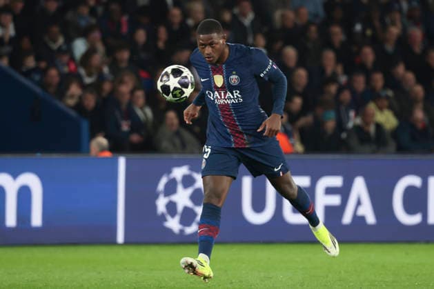 FOOTBALL : Paris Saint Germain Vs AS Monaco - Ligue des Champions - 25 02 2026 Nuno Mendes (PSG) ParisFrance  Copyright: xMichaelxBaucherx
