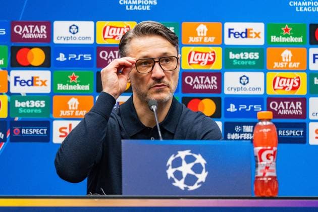 25 02 2026, Atalanta Bergamo vs Borussia Dortmund, UEFA Champions League, Playoffs second leg post-match press conference with Niko Kovac Borussia Dortmund, Trainer Regulations prohibit any use of photographs as image sequences and or quasi video Copyright: xBahhoxKarax