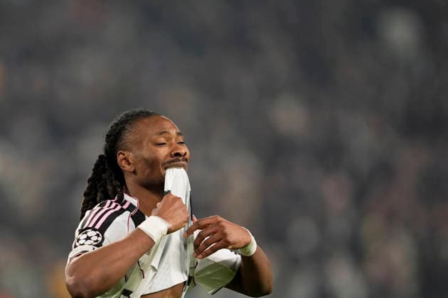 Juventus Khephren Thuram reacts during the Uefa Champions League soccer match between Juventus and Galatasaray at the Allianz Stadium in Turin, playoff 2 2, north west Italy - January 25, 2026. - Soccer  Copyright: xFabioxFerrari LaPressex
