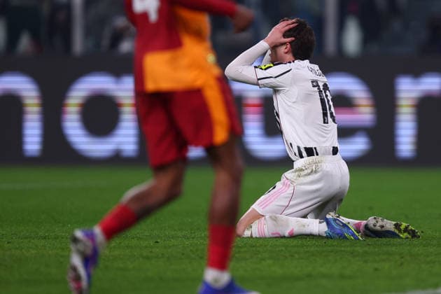 Kenan Yildiz (Juventus Fc) looks dejected, UEFA Champions League 2025 26 League Knockout Play-off Second Leg, Juventus v Galatasaray A.S. - UEFA Champions League 2025 26 League Phase MD7, Allianz Stadium, February 25, 2026, Turin, Italy.