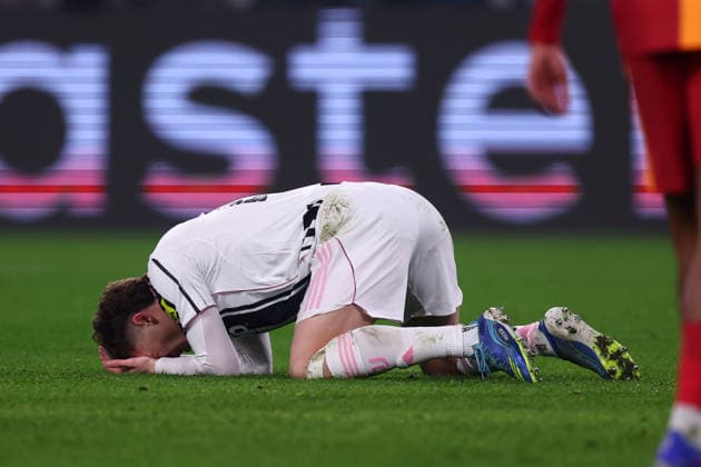 Kenan Yildiz (Juventus Fc) looks dejected, UEFA Champions League 2025 26 League Knockout Play-off Second Leg, Juventus v Galatasaray A.S. - UEFA Champions League 2025 26 League Phase MD7, Allianz Stadium, February 25, 2026, Turin, Italy.